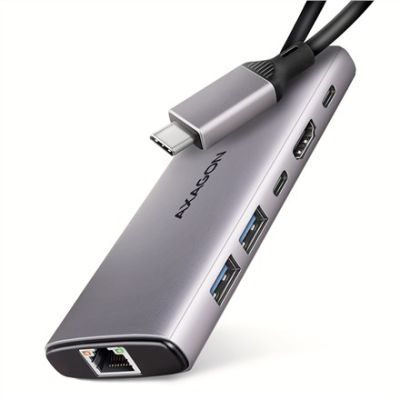 11. Axagon HMC-6G2L stacja dokująca Przewodowa USB 3.2 Gen 2 (3.1 Gen 2) Type-C Aluminium