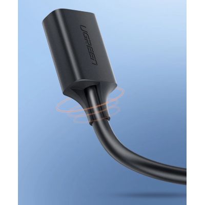 12. Ugreen kabel przewód przedłużacz przejściówka USB 3.0 (żeński) - USB 3.0 (męski) 3 m czarny (US129 30127)