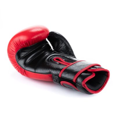 18. Rękawice bokserskie ze skóry naturalnej Warrior RED