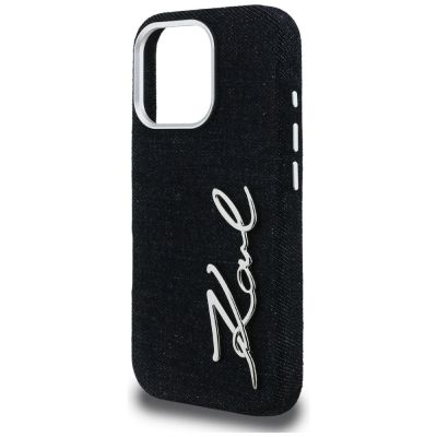 6. Etui Karl Lagerfeld FW Jeans Signature Logo na iPhone 16 Pro Max - czarne