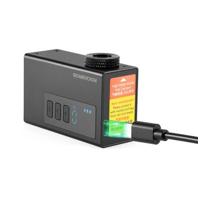 10. Pompka akumulatorowa Rockbros AS240 PRO 120 psi kompresor 420mAh - czarna