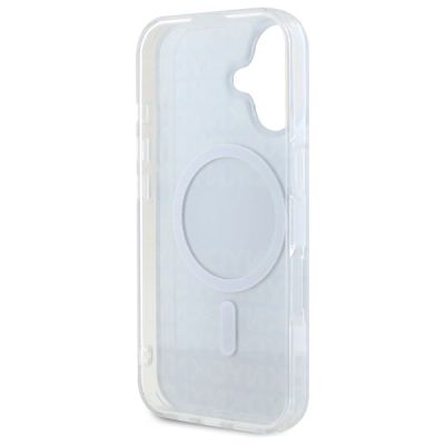7. Etui DKNY Repeat Texture Pattern With Stripe na iPhone 16 - czarne