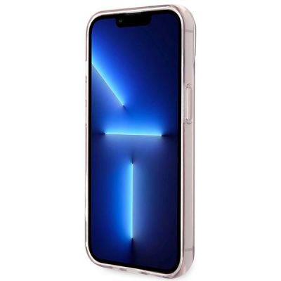 5. Etui Karl Lagerfeld Transparent Choupette Body na iPhone 14 Plus / 15 Plus 6,7" - różowe