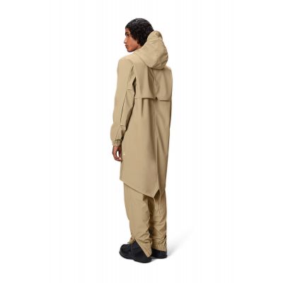 10. Kurtka, płaszcz przeciwdeszczowy Rains unisex Fishtail Parka W3 18140 24 SAND