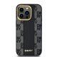 3. Etui DKNY Leather Checkered Mono Pattern MagSafe na iPhone 14 Pro Max - czarne