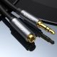 4. Kabel Ugreen AV118 10592 mini jack 3,5 mm (męski) / mini jack 3,5 mm (żeński) 1m - srebrny