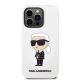 3. Etui Karl Lagerfeld Silicone Ikonik na iPhone 14 Pro Max - białe
