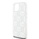 6. Etui DKNY Liquid Glitter Multilogo na iPhone 15 / 14 / 13 - białe