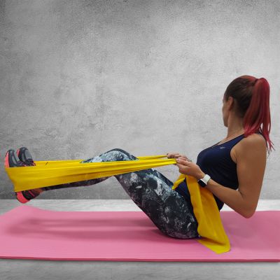 6. GUMA FITNESS PROFIT LIGHT żółta DK 2227