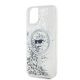 6. Etui Karl Lagerfeld Liquid Glitter Choupette Head MagSafe na iPhone 11 / Xr - przezroczyste