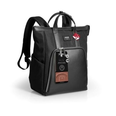 7. Port Designs Muse Eco plecak City backpack Czarny