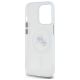 7. Etui Karl Lagerfeld IML Metal Karl & Choupette Head MagSafe na iPhone 14 Pro Max - białe