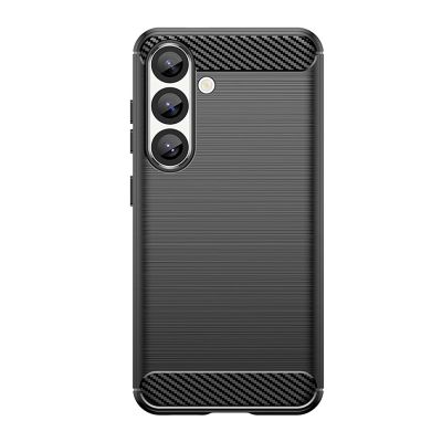 3. Etui silikonowe Carbon Case na Samsung Galaxy S25 Edge - czarne