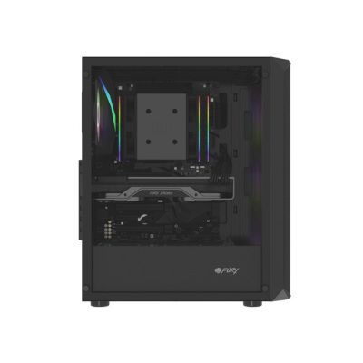 35. FURY OBUDOWA KOMPUTEROWA FURY SHOBO SH4F RGB MIDI Z OKNEM CZARNA