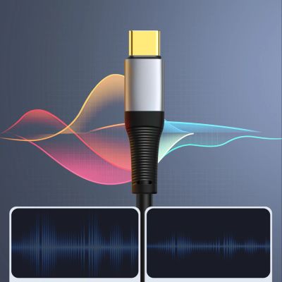 3. Kabel audio Orico AXC-02 USB-C do jack 3.5 mm 20 cm - czarny