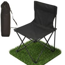 KRZESŁO TURYSTYCZNE SKŁADANE CZARNE 30X30X25/47CM ENERO CAMP