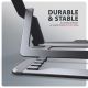 9. Axagon STND-LAG Laptop-Ständer, höhenverstellbar, faltbar, Aluminium Podstawka pod notebooka i tablet Szary 43,9 cm (17.3")