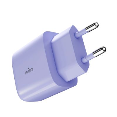 4. Ładowarka sieciowa Puro Pro Lite 30W USB-C  - fioletowa