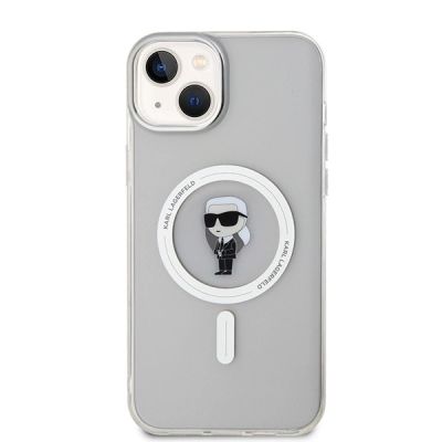 3. Etui Karl Lagerfeld IML Ikonik MagSafe na iPhone 15 Plus - przezroczyste