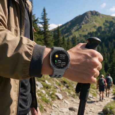 5. Pasek Tech-Protect Iconband Pro na Samsung Galaxy Watch Ultra 47 mm - szaro-czarny