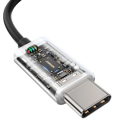 4. Słuchawki douszne USB-C Joyroom TYPE-C Series JR-EC07 metalowe - czarne