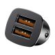5. Baseus Square inteligentna ładowarka samochodowa 2x USB QC3.0 Quick Charge 3.0 SCP AFC 30W czarny (CCALL-DS01)