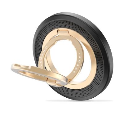 9. Uchwyt magnetyczny Tech-Protect MMR700 Lamano MagSafe na telefon - czarno-złoty