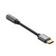 3. Adapter Baseus L54 do słuchawek USB-C / mini jack 3.5mm DAC 24 bit 48 KHz - szary