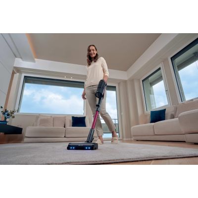 12. Hoover HF610HX 011 Pionowy odkurzacz Bateria Suchy EPA Bez worka 0,7 l 650 W Purpurowy 4 Ah