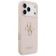4. Etui Guess Grained Big 4G & Classic Logo na iPhone 17 Pro Max - różowe