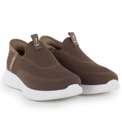4. Półbuty sportowe damskie slip on brązowe Potocki BK01312