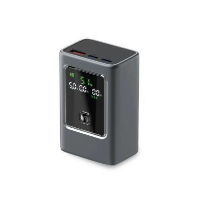 Powerbank SBS 10000mAh PD 35W z wyświetlaczem LCD - szary