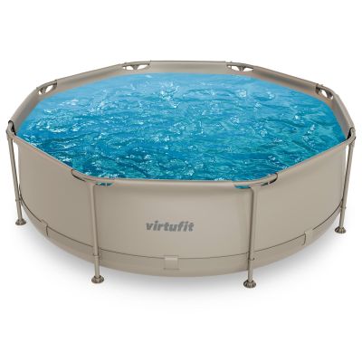 2. VIRTUFIT OKRĄGŁY BASEN 244 CM Z POMPĄ FILTRUJĄCĄ BEŻOWY