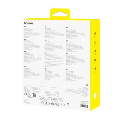 8. Powerbank Baseus Blade2 12000mAh 65W z wyświetlaczem cyfrowym (z białym kablem Baseus Mini White Series USB-C - USB-C 100W (20V/5A) 50cm) - pomarańczowy