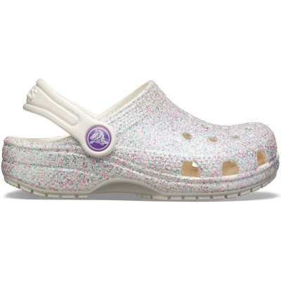 7. Klapki Crocs Classic Glitter Clog Jr 205441 159