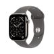 Apple Watch Series 11 Cellular 46 mm koperta z naturalnego tytanu z paskiem sportowym w kolorze kamiennej szarości - M/L