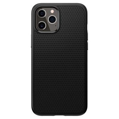 2. Etui Spigen Liquid Air na iPhone 12 / iPhone 12 Pro - czarny mat