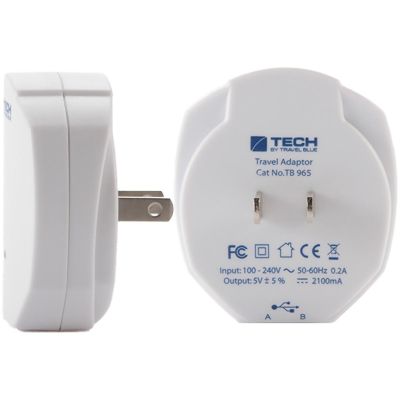 2. TRAVEL BLUE ŁADOWARKA SIECIOWA 2 USB - USA