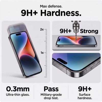 5. Szkło hartowane Tech-Protect Glass SPY+ 2-Pack prywatyzujące na iPhone 18 Pro Max