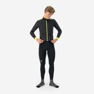 3. Rogelli koszulka dł. rękaw CORE czarny-fluor XL