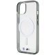 6. Etui BMW Silver Ring MagSafe na iPhone 14 - przezroczyste