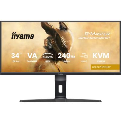 25. Monitor iiyama GCB3486WQSCP-B1 34" VA 3440x1440 500cd/m2 0,4ms 2xHDMI 2xDP USB