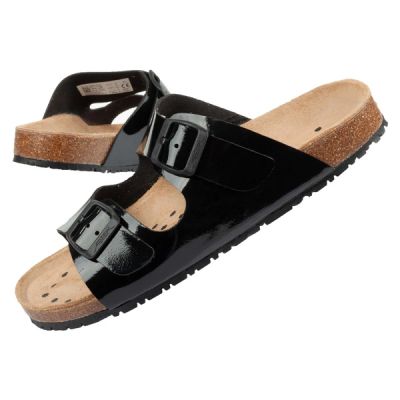 12. Klapki robocze Abeba Sandals Black W 8088
