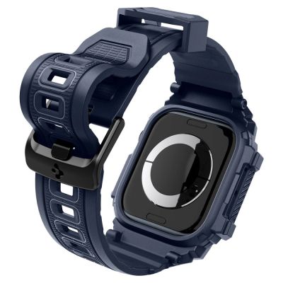 10. Pasek Spigen Rugged Armor "Pro" do Apple Watch 46 mm - niebieski