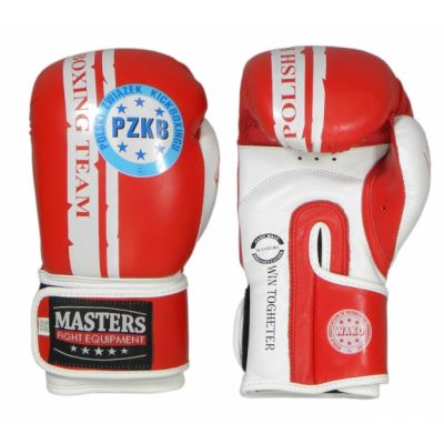 2. Rękawice bokserskie Masters Rbt-PZKB-W 011101-02W