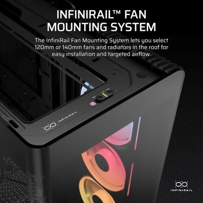 6. Obudowa Corsair FRAME 4500X LX-R RGB Tempered Glass Mid-Tower, Black