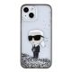 3. Etui Karl Lagerfeld Liquid Glitter Ikonik do iPhone 15 - przezroczyste