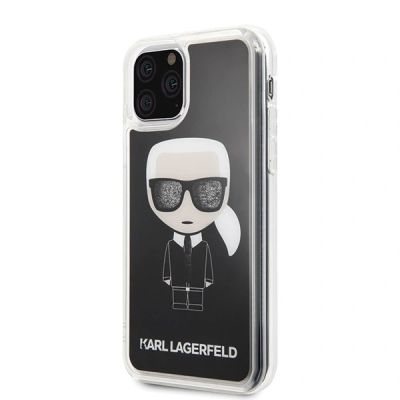 2. Etui Karl Lagerfeld Iconic Glitter na iPhone 11 Pro - czarne