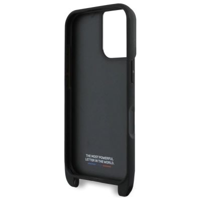 6. Etui BMW M Edition Carbon Stripe & Strap na iPhone 16 Plus - czarne