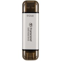 Transcend ESD310 512 GB USB Type-A na USB Type-C 3.2 Gen 2 (3.1 Gen 2) Srebrny